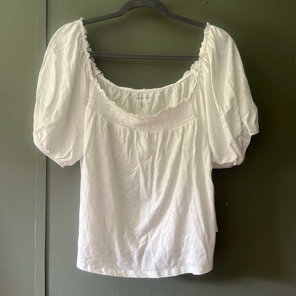 American Eagle NWOT white off shoulder top